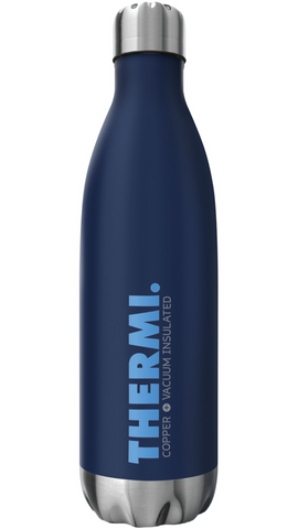 THERMI Double Wall Vacuum Insulated Tumbler - Stainless Steel Water Bottle 25oz (Midnight Blue)